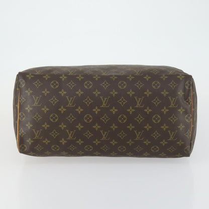 Louis Vuitton Speedy Handbag Monogram Canvas, BROWN, CANVAS, Travel bag