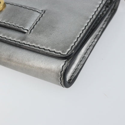 Christian Dior J'Adior Croisiere Chain Wallet Leather, SILVER, LEATHER, Clutche & pouche