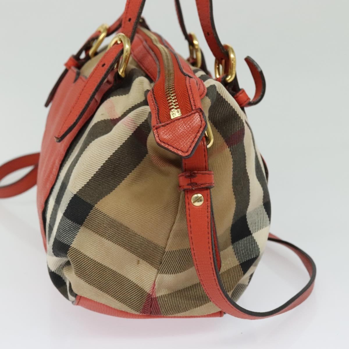 Burberry Bridle House Salisbury Tote Nova Check Canvas, BEIGE, CANVAS, Tote bag