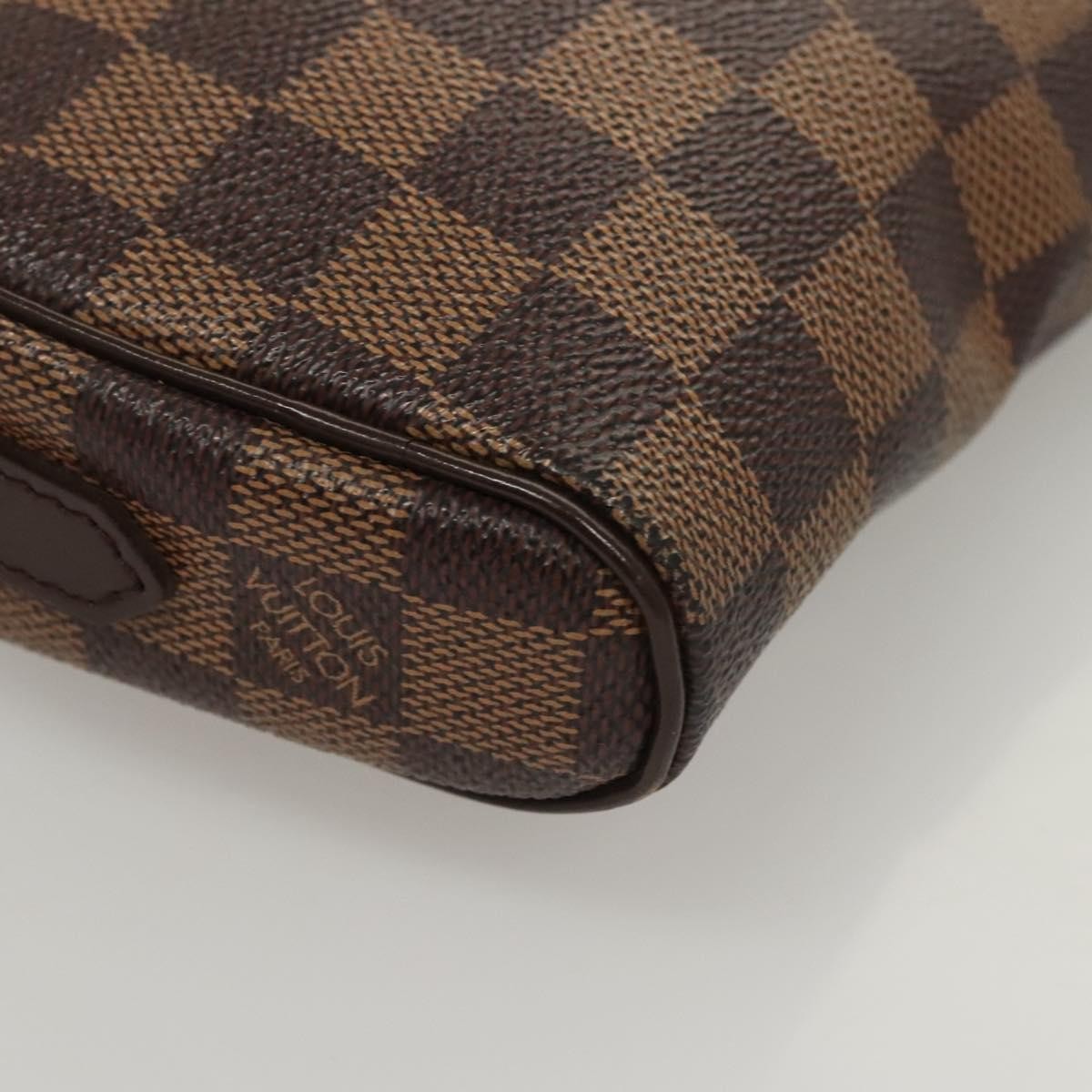Louis Vuitton Ipanema Pochette Damier, BROWN, CANVAS, Clutche & pouche