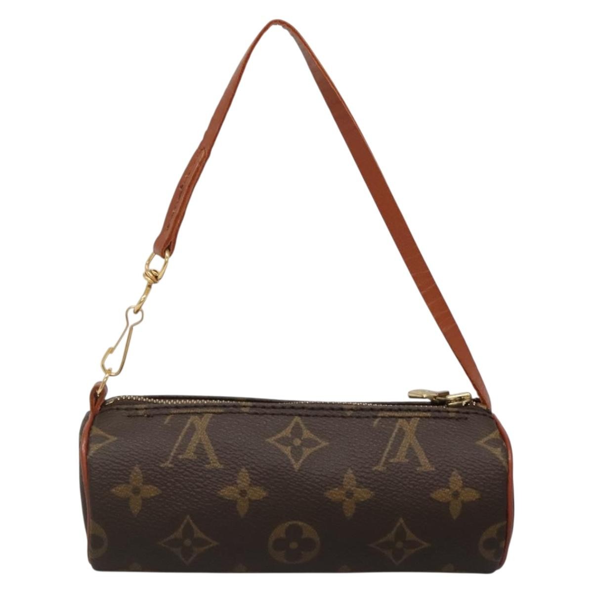 Louis Vuitton Papillon Pochette Monogram Canvas, BROWN, CANVAS, Handbag