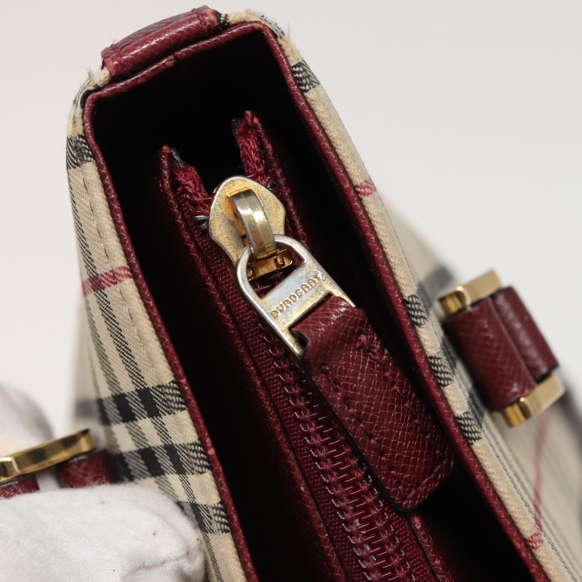 Burberry Nova Check Tote canvas check pattern, BEIGE, CANVAS, Tote bag