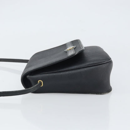 Christian Dior Vintage Honeycomb Shoulder Bag Canvas and Leather, BLACK, CANVAS, Shoulder bag