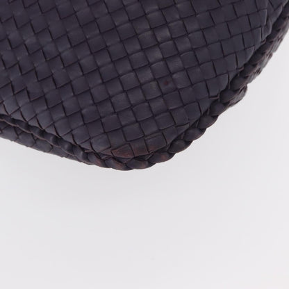 Bottega Veneta Veneta Hobo Pleated Intrecciato Nappa, PURPLE, LEATHER, Shoulder bag
