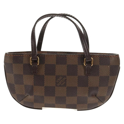 Louis Vuitton Manosque Pochette Damier, BROWN, CANVAS, Clutche & pouche