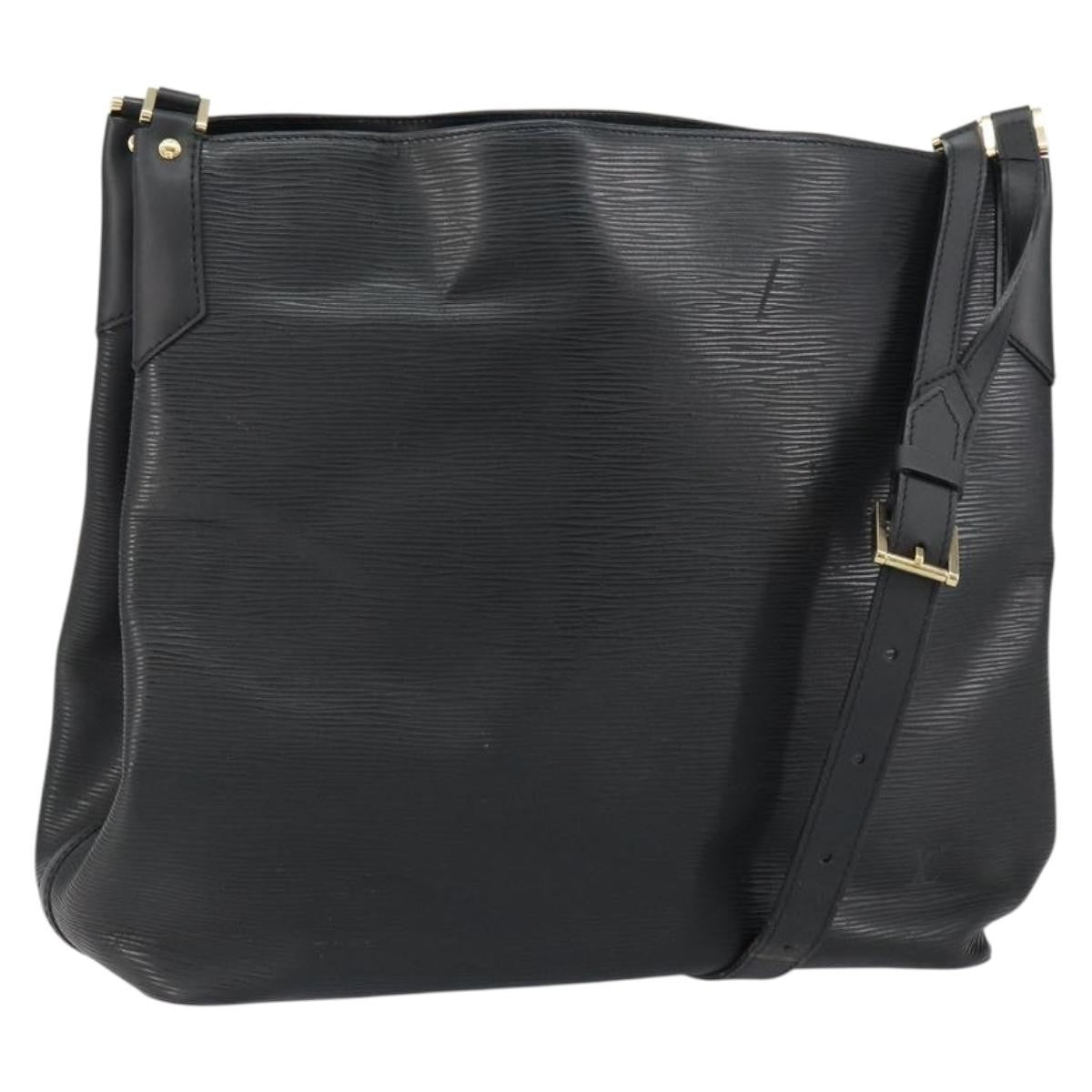 Louis Vuitton Mandara Handbag Epi Leather, BLACK, LEATHER, Shoulder bag