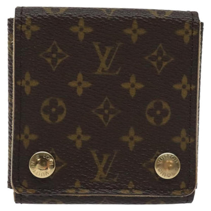 Louis Vuitton CASE JEWELRY BOX Canvas, BROWN, CANVAS, Wallets