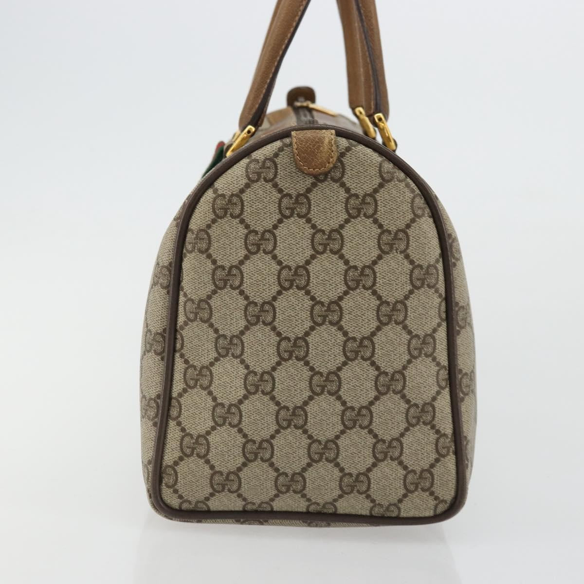 Gucci Vintage Web Sherry Line Handbag Micro GG Canvas, Beige, Canvas, Handbag