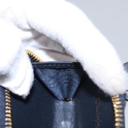 Christian Dior Trotter French Wallet Diorissimo Canvas, Navy, Canvas, Wallet