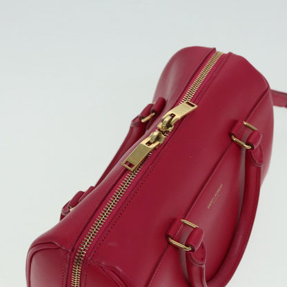 Saint Laurent Classic Baby Duffle Bag Leather, RED, LEATHER, Travel bag