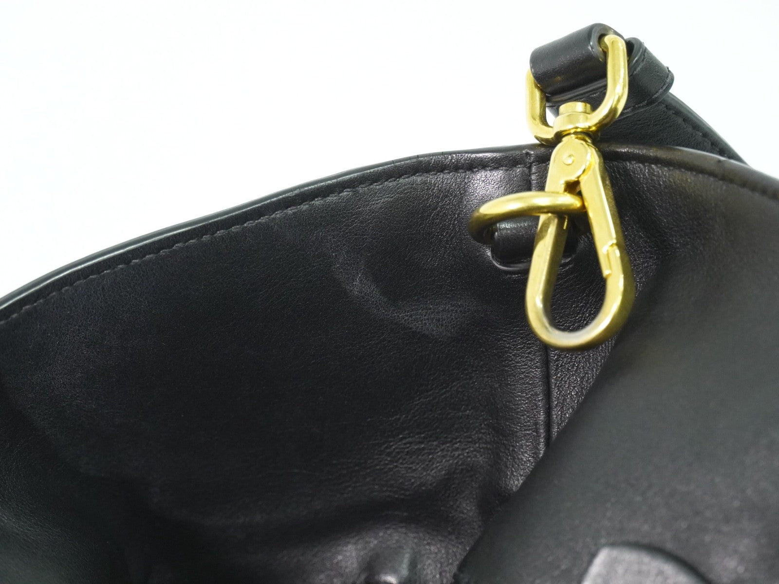 Prada Convertible Shopper Tote Soft Calf, BLACK, LEATHER, Tote bag
