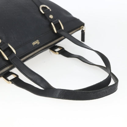 Gucci Abbey Zip Tote Guccissima, BLACK, CANVAS, Tote bag