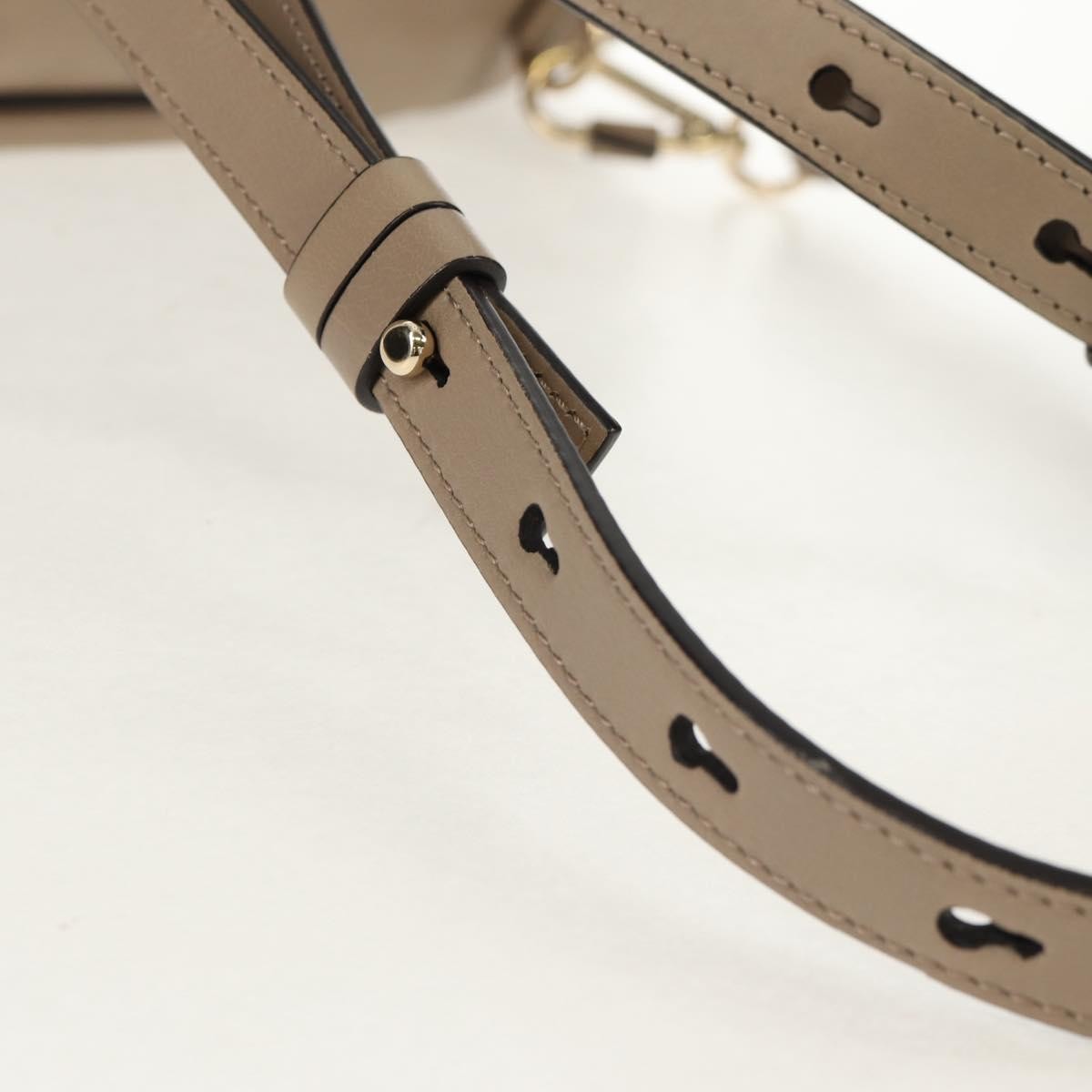 Chloe Faye Backpack Leather and Suede, BEIGE, LEATHER, Backpack