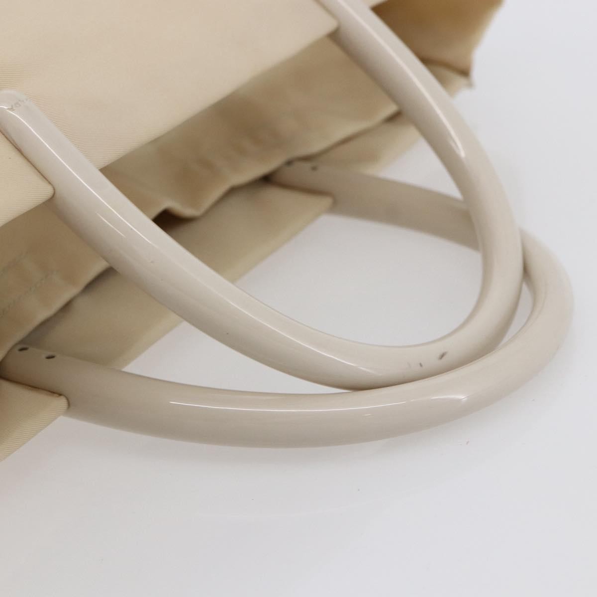 Prada Resin Handle Tote Tessuto, BEIGE, NYLON, Tote bag