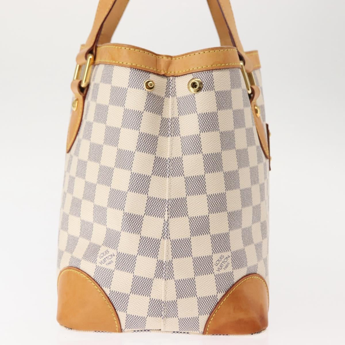 Louis Vuitton Hampstead Handbag Damier, WHITE, CANVAS, Tote bag