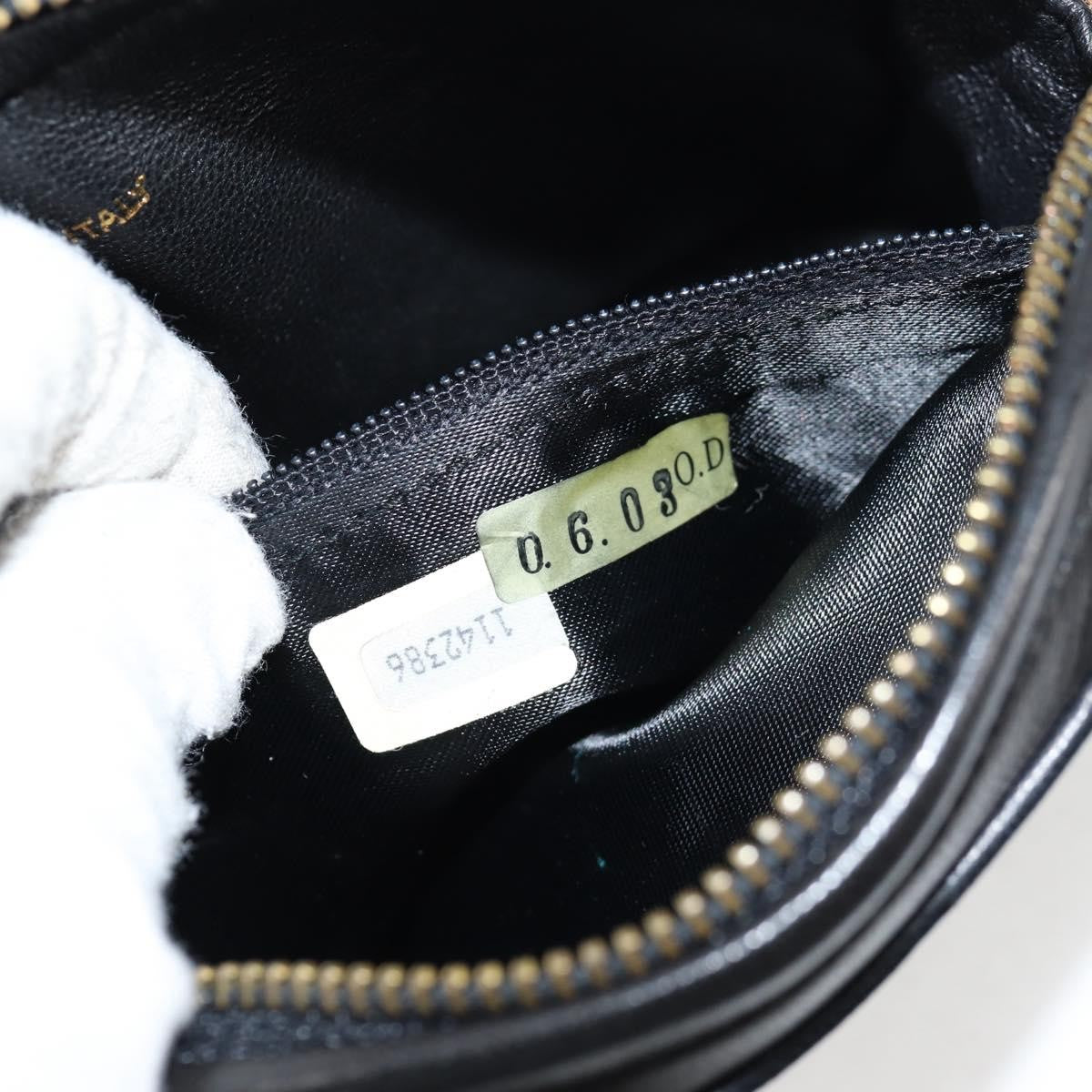 Chanel Vintage Diamond CC Camera Bag Quilted Lambskin, Black, Leather, Clutch