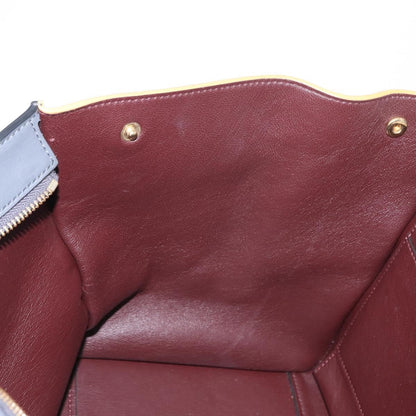Celine Tricolor Trapeze Bag Leather, GRAY, LEATHER, Handbag
