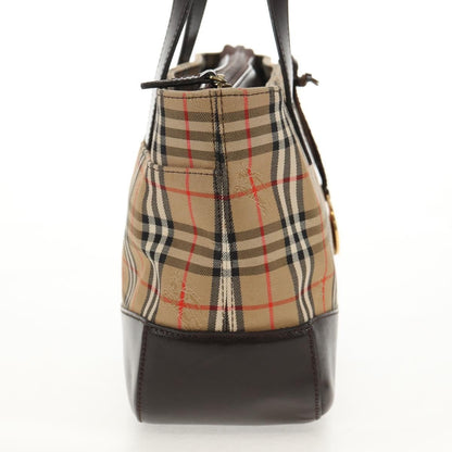 Burberry Nova Check Handbag Nova Check Canvas and leather, BEIGE, CANVAS, Handbag