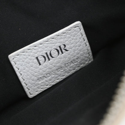 Christian Dior Saddle Crossbody Bag Leather, WHITE, LEATHER, Shoulder bag