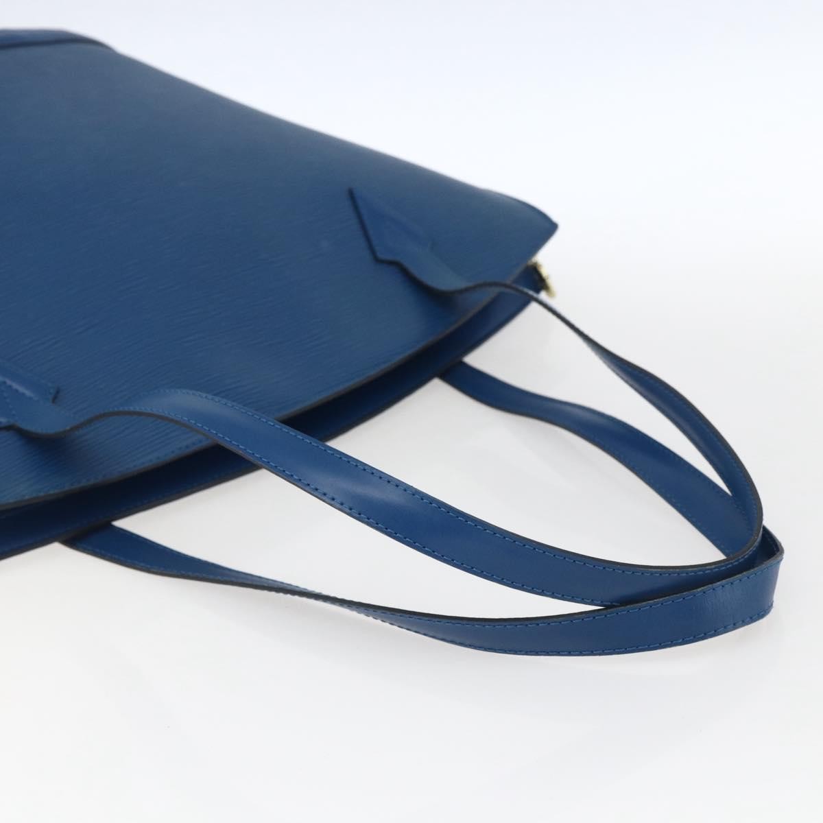 Louis Vuitton Saint Jacques Handbag Epi Leather, BLUE, LEATHER, Shoulder bag