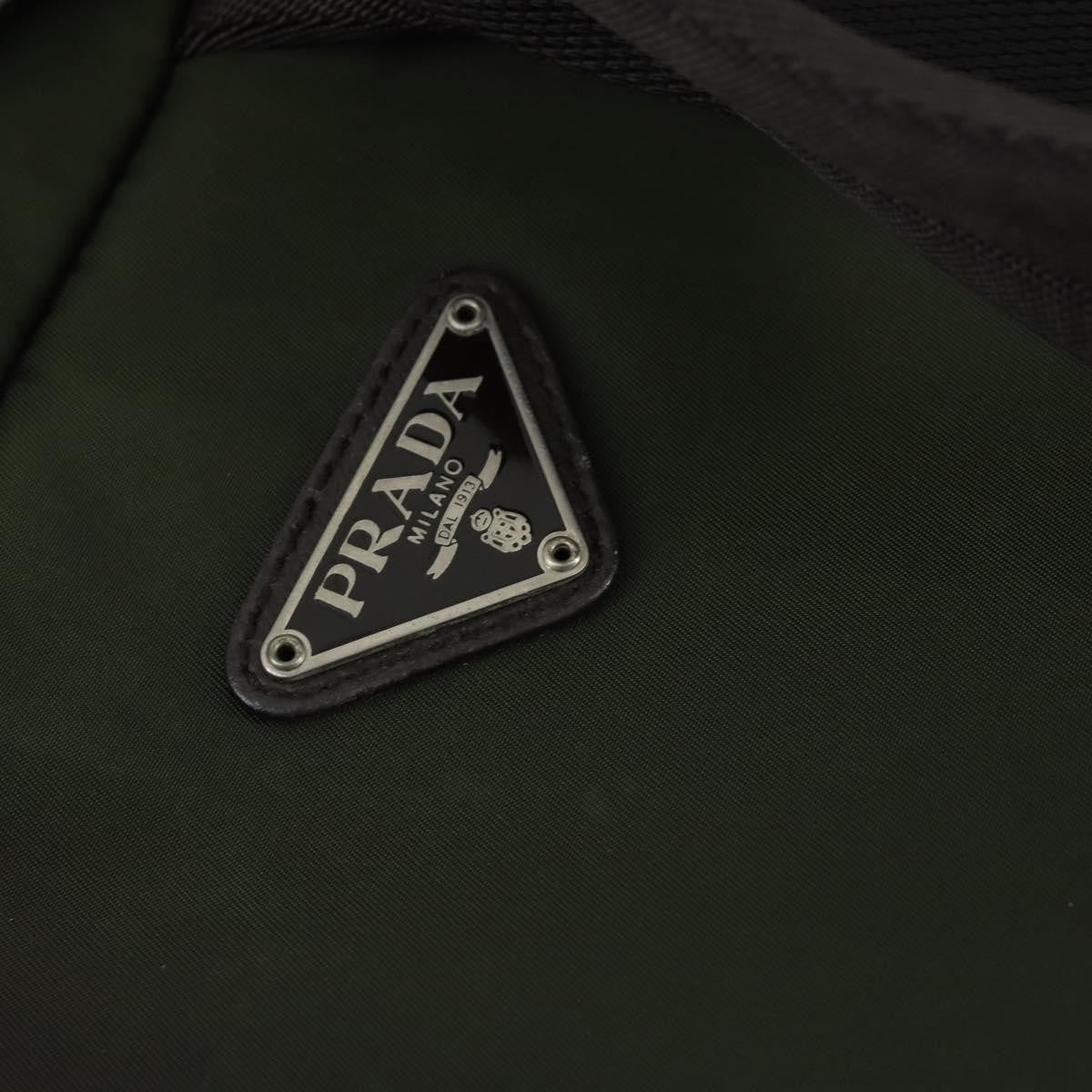 Prada Double Front Pocket Backpack Tessuto, KHAKI, NYLON, Backpack
