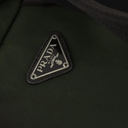 Prada Double Front Pocket Backpack Tessuto, KHAKI, NYLON, Backpack