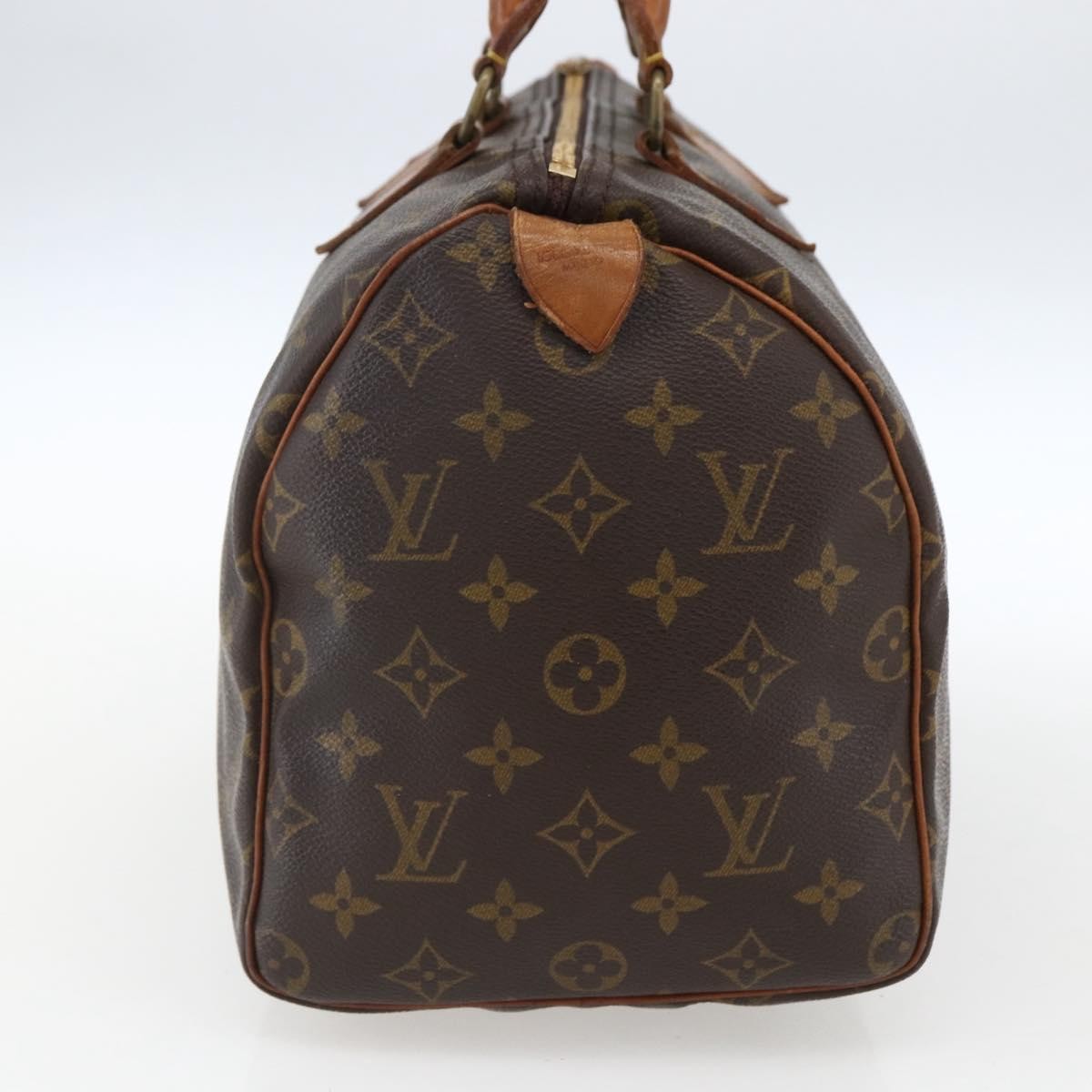 Louis Vuitton Speedy Handbag Monogram Canvas, BROWN, CANVAS, Handbag