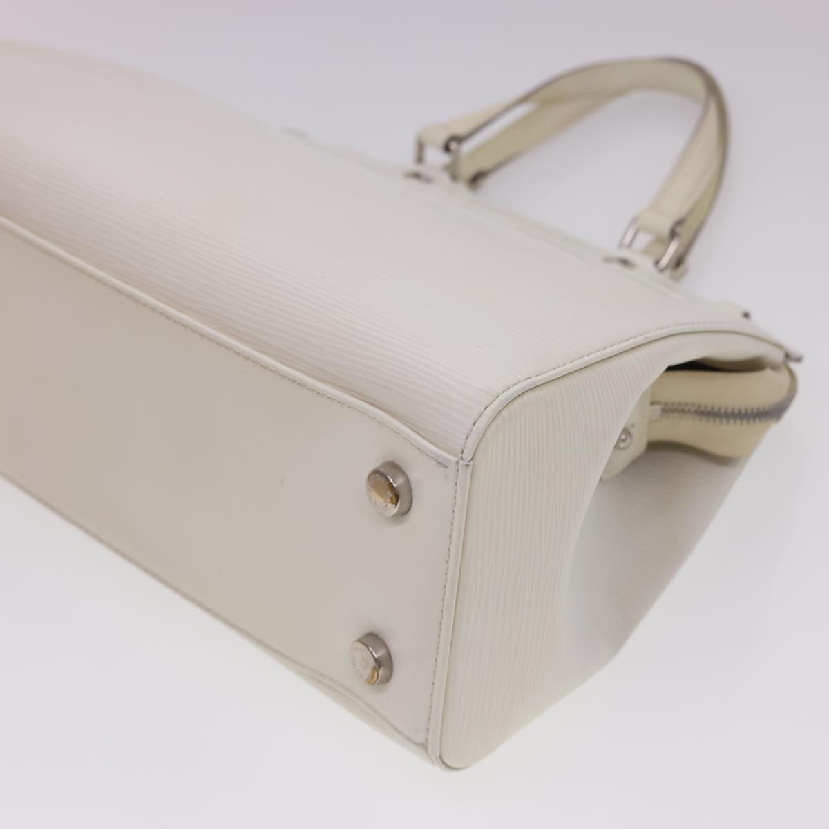 Louis Vuitton Brea Handbag Epi Leather, WHITE, LEATHER, Handbag