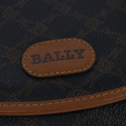 Bally Vintage Shoulder Bag Leather, Black, Leather, Handbag