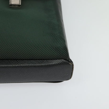 Louis Vuitton Saratov Messenger Bag Taiga Leather and Canvas, GRAY, LEATHER, Crossbody bag