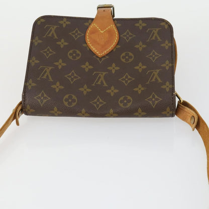 Louis Vuitton Cartouchiere Handbag Monogram Canvas, BROWN, CANVAS, Shoulder bag