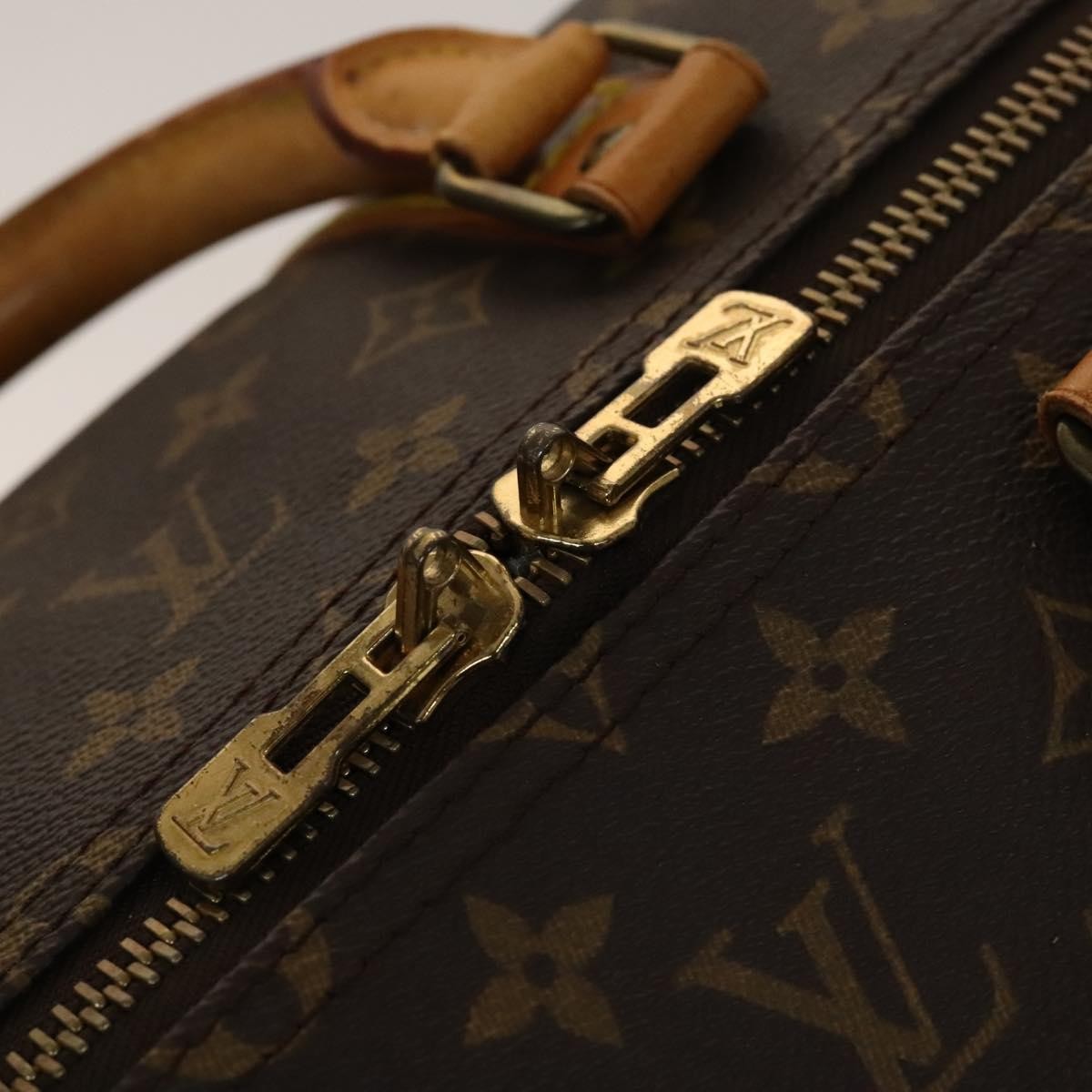 Louis Vuitton Keepall Bag Monogram Canvas, BROWN, CANVAS, Travel bag