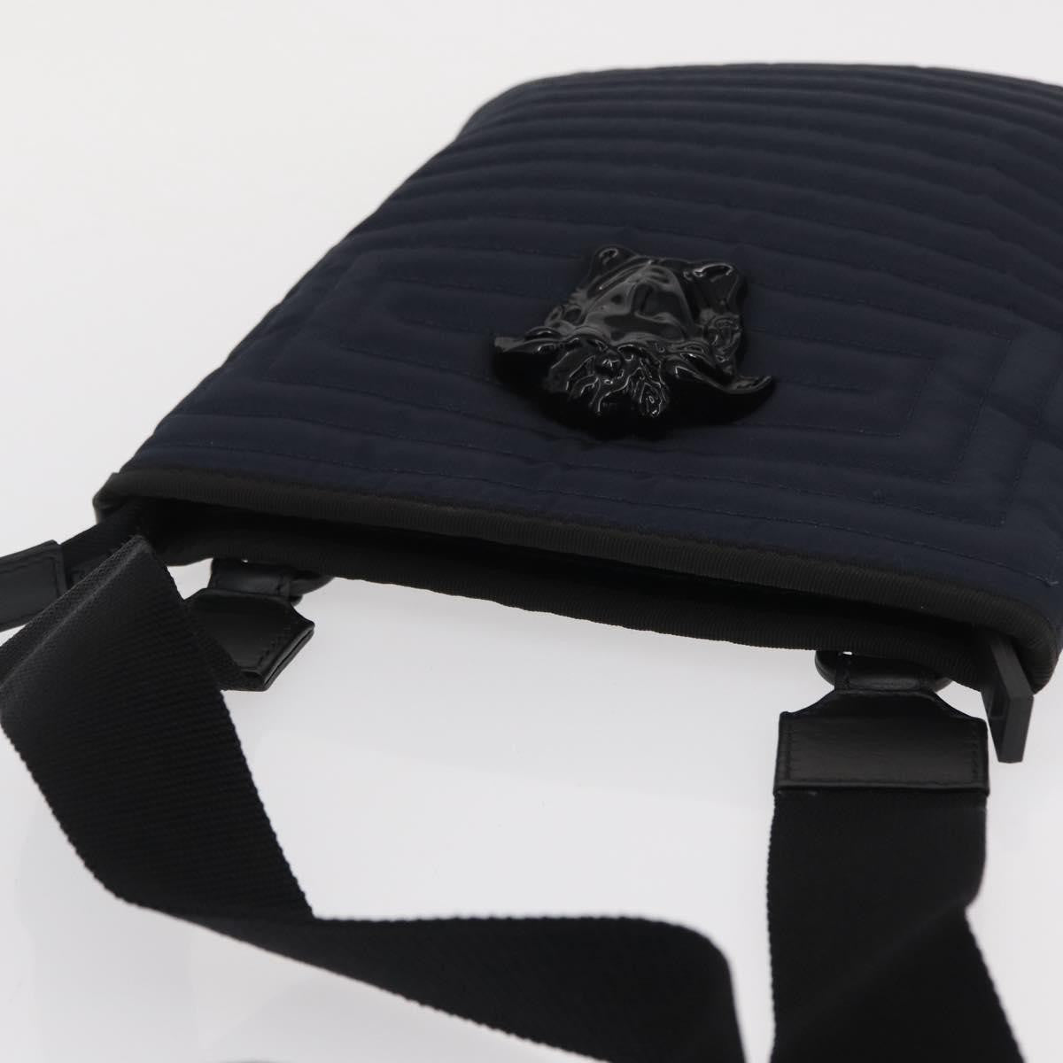 Versace Vintage Shoulder Bag Nylon, Navy, Nylon, Shoulder Bag