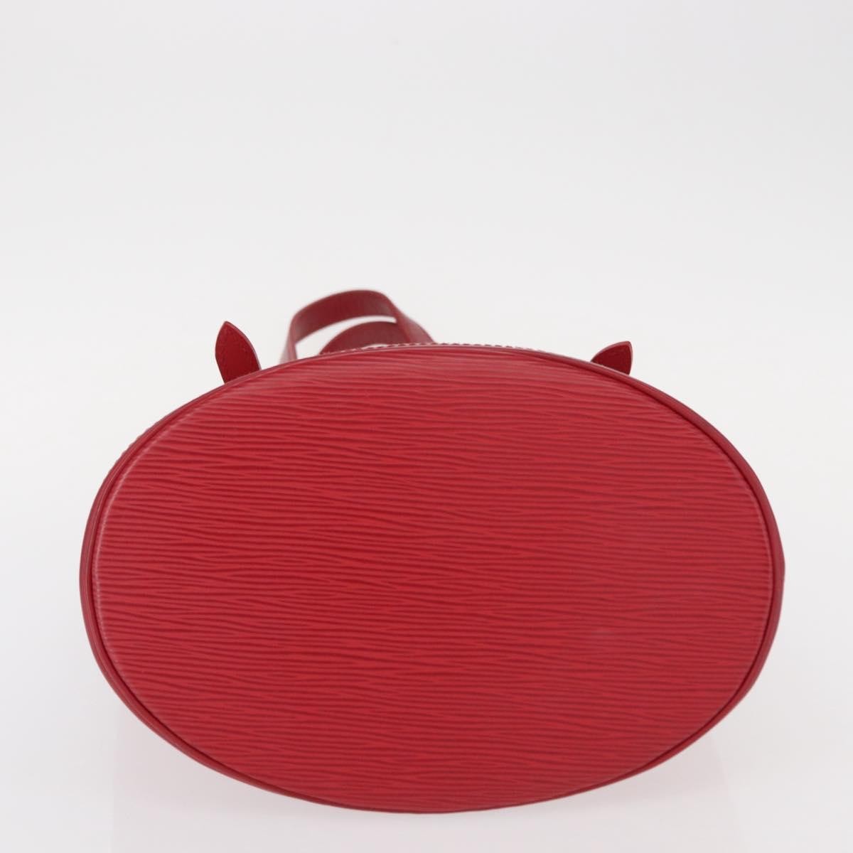 Louis Vuitton Bucket Bag Epi Leather, RED, LEATHER, Shoulder bag