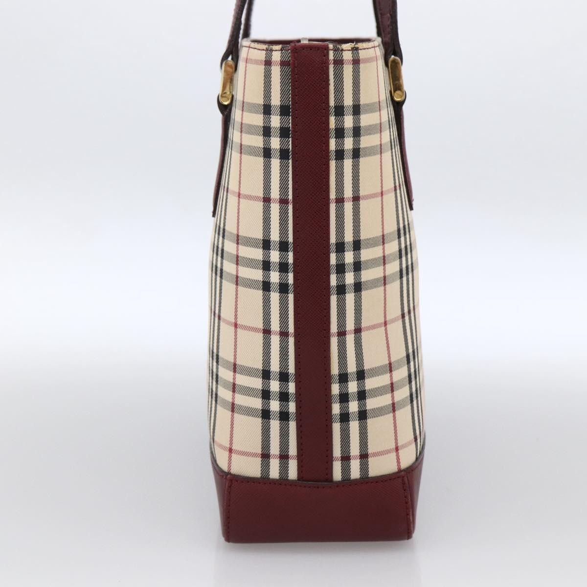 Burberry Nova Check Tote Canvas and Leather, BEIGE, CANVAS, Tote bag