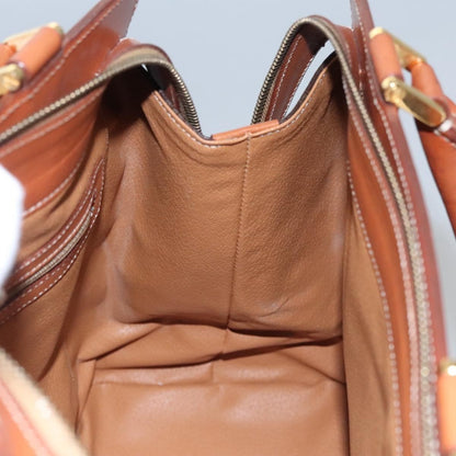Celine Vintage Macadam Tote bag Canvas and Leather, Brown, Canvas, Tote Bag