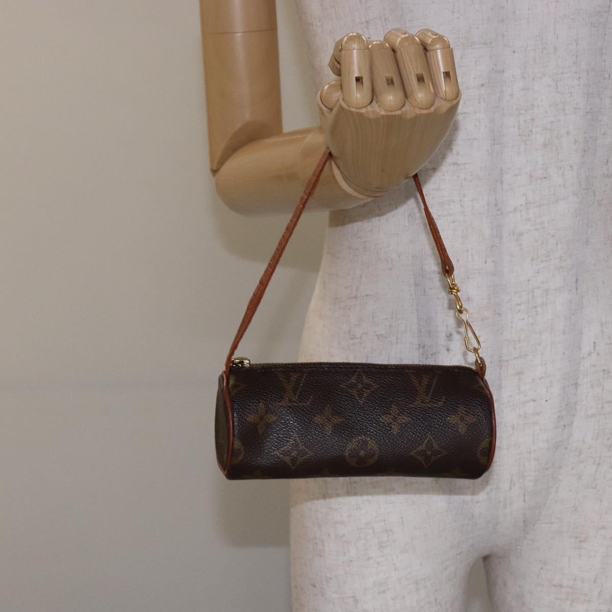 Louis Vuitton Papillon Pochette Monogram Canvas, BROWN, CANVAS, Handbag