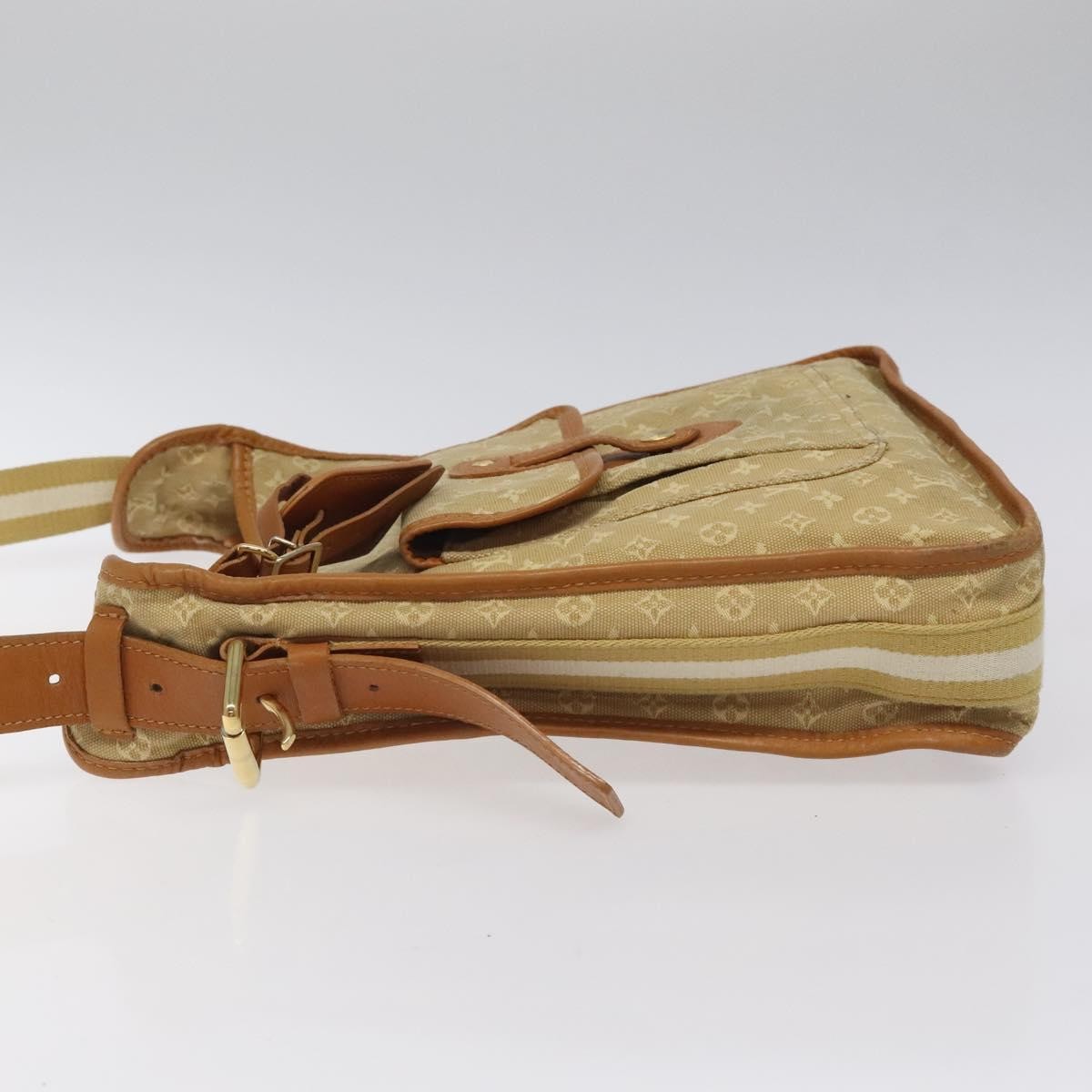 Louis Vuitton Mary Kate Messenger Bag Mini Lin, BEIGE, CANVAS, Crossbody bag