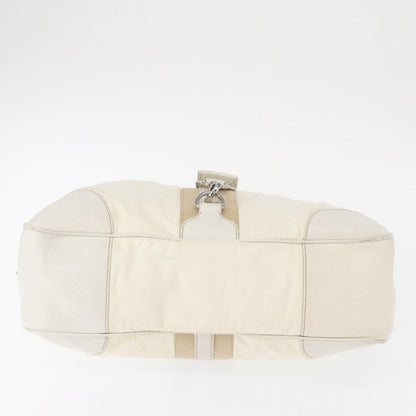Prada Re-Edition 2002 Moon Handle Bag Re-Nylon and Leather, WHITE, NYLON, Shoulder bag