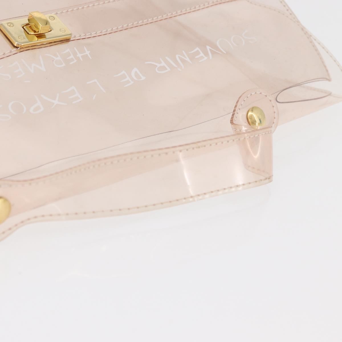 Hermes Kelly Souvenir Bag Vinyl, Clear, Plastic, Handbag