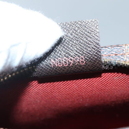 Louis Vuitton Trousse Make Up Bag Damier, BROWN, CANVAS, Clutche & pouche