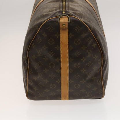 Louis Vuitton Keepall Bandouliere Bag Monogram Canvas, BROWN, CANVAS, Travel bag
