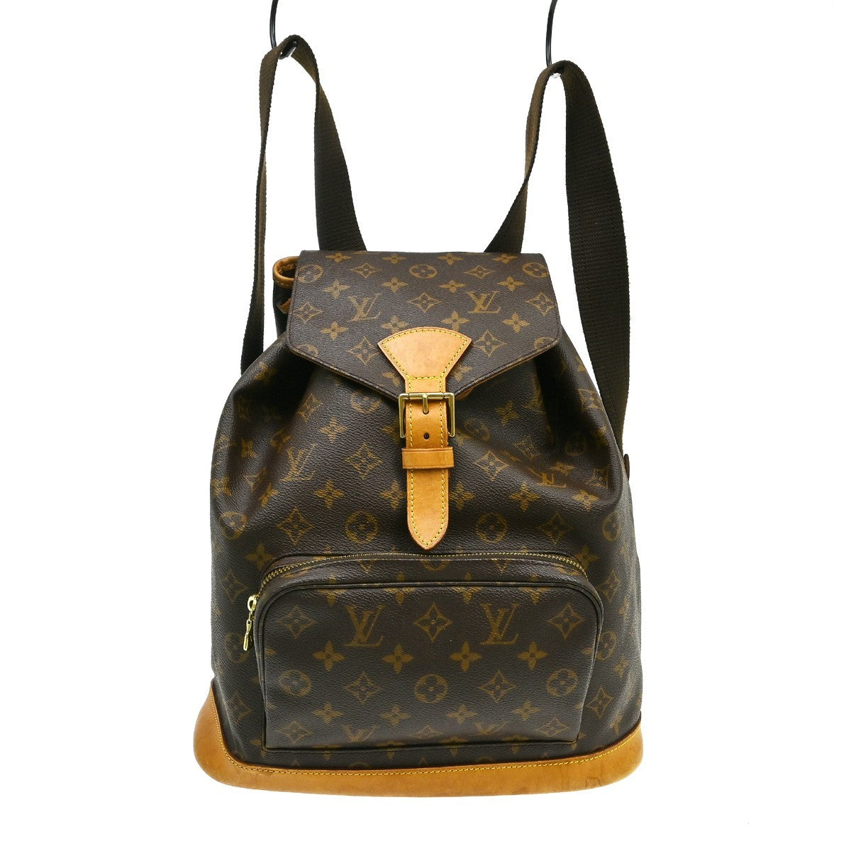 Louis Vuitton Vintage Montsouris Backpack Monogram Canvas, Brown, Canvas, Backpack