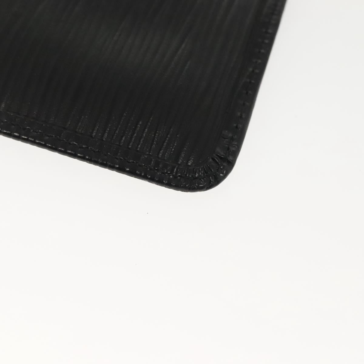 Louis Vuitton Pochette Clés Epi, BLACK, LEATHER, Wallets