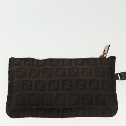 Fendi Roll Tote Zucchino Canvas, BROWN, CANVAS, Tote bag