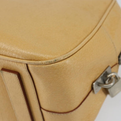Prada Bauletto Bag Leather, BEIGE, LEATHER, Shoulder bag