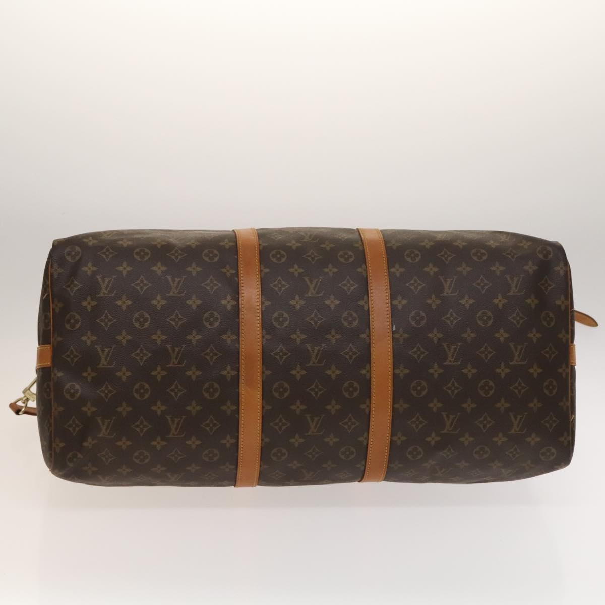 Louis Vuitton Keepall Bandouliere Bag Monogram Canvas, BROWN, CANVAS, Travel bag