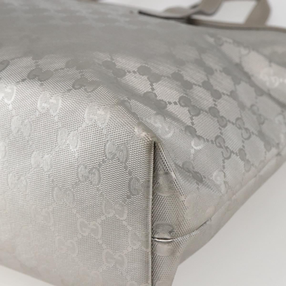 Gucci Plus Tote GG Imprime, SILVER, CANVAS, Tote bag
