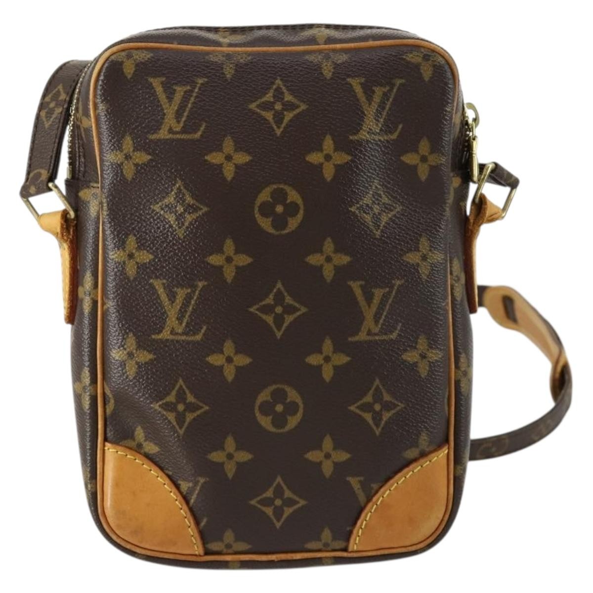 Louis Vuitton Danube Handbag Monogram Canvas, BROWN, CANVAS, Shoulder bag