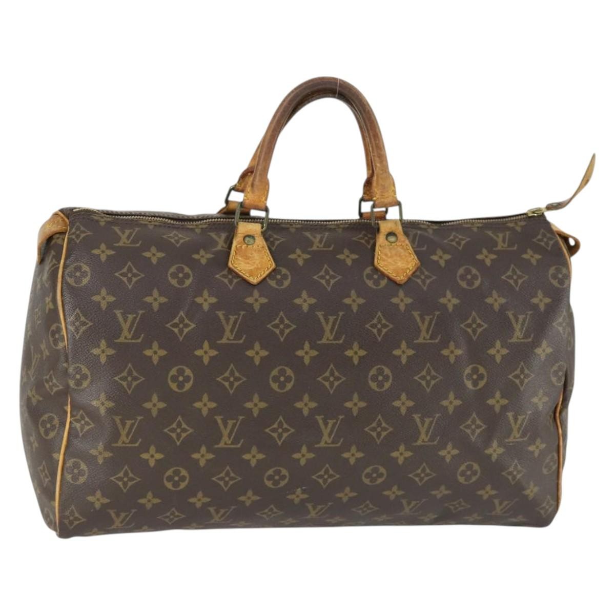 Louis Vuitton Speedy Handbag Monogram Canvas, BROWN, CANVAS, Handbag